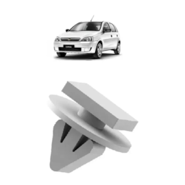 500 Unidades Grampo Moldura Paralama CORSA 94/13 Branco 500 Unidades Grampo Moldura Paralama CORSA 94/13 Branco