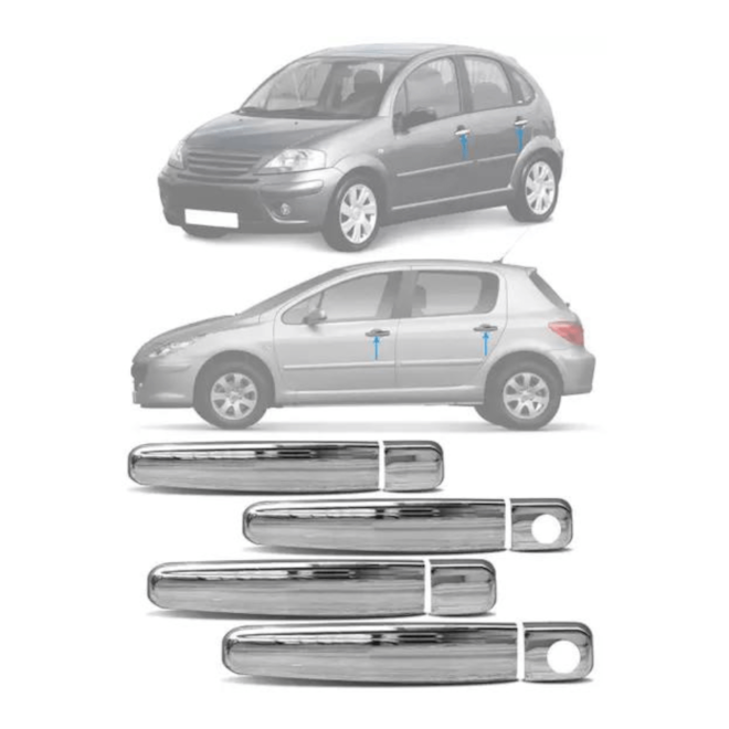 APLIQUE MAÇANETA C3 2003 A 2011 PEUGEOT 307 2001 A APLIQUE MAÇANETA C3 2003 A 2011 PEUGEOT 307 2001 A