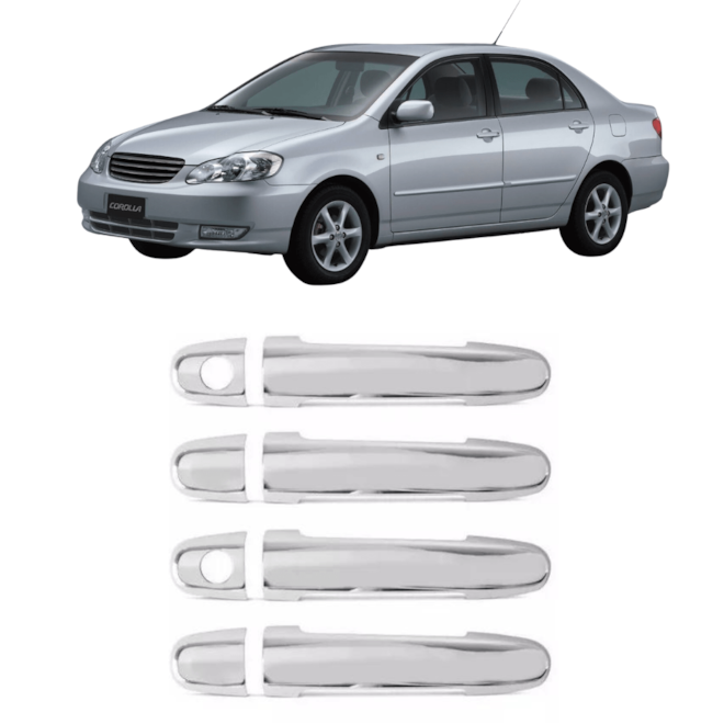 APLIQUE MAÇANETA COROLLA 2003/2008 (CROMADO) APLIQUE MAÇANETA COROLLA 2003/2008 (CROMADO)