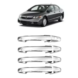 APLIQUE MAÇANETA HONDA CIVIC 2007 Á 2011 CROMADO