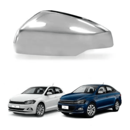 Aplique Retrovisor VIRTUS POLO 18 a 24 Direito Cromado