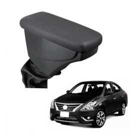 Apoio De Braço VERSA Couro Preto Sem Costura Apoio De Braço VERSA Couro Preto Sem Costura