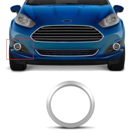 Aro Grade Farol Milha NEW FIESTA 2013 a 2017 Cinza Direito Aro Grade Farol Milha NEW FIESTA 2013 a 2017 Cinza Direito