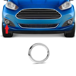 Aro Grade Farol Milha New Fiesta 2013 a 2017 Cromado Direito Aro Grade Farol Milha New Fiesta 2013 a 2017 Cromado Direito