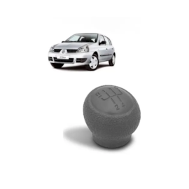 Bola Câmbio CLIO SCENIC SYMBOL 05 a 13 Cinza Baixo Relevo Bola Câmbio CLIO SCENIC SYMBOL 05 a 13 Cinza Baixo Relevo