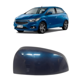 Capa Retrovisor CELTA PRISMA MERIVA Azul Esquerdo