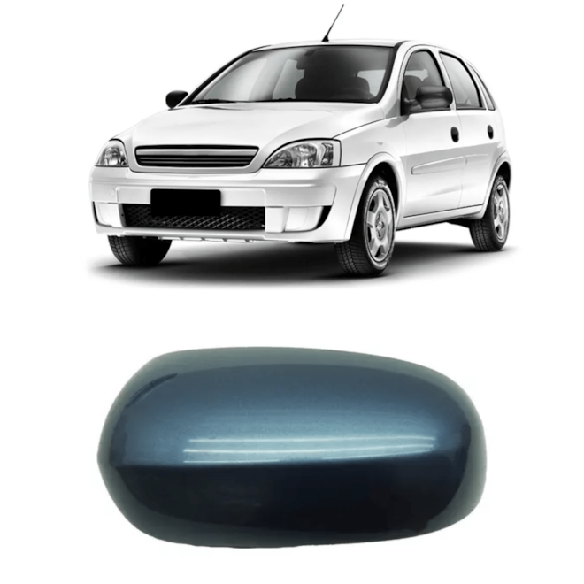 Capa Retrovisor CORSA MONTANA 03 a 10 Azul Esquerdo Capa Retrovisor CORSA MONTANA 03 a 10 Azul Esquerdo