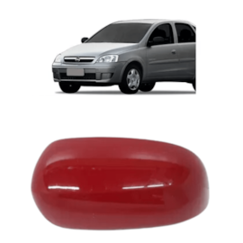 Capa Retrovisor CORSA MONTANA 03 a 10 Vermelho Esquerdo Capa Retrovisor CORSA MONTANA 03 a 10 Vermelho Esquerdo