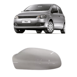 Capa Retrovisor FOX 03 a 09 Branco Cristal Esquerdo