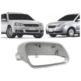 Capa Retrovisor GOLF POLO 07 A 11 Cromado Direito Com Furo