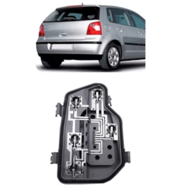 Circuito Lanterna POLO HATCH 03 04 05 06 Direito Circuito Lanterna POLO HATCH 03 04 05 06 Direito