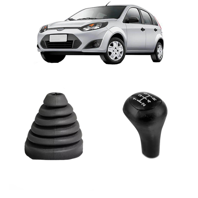 Coifa Bola Cambio FIESTA 96 A 06 COURIER 98 a 06 Preto