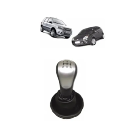 Coifa Câmbio Bola ECOSPORT 03 a 11 Napa Preta Bola Prata Coifa Câmbio Bola ECOSPORT 03 a 11 Napa Preta Bola Prata
