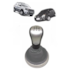 Coifa Câmbio ECOSPORT 03 a 11 Napa Cinza Aro Crom Bola Prata Coifa Câmbio ECOSPORT 03 a 11 Napa Cinza Aro Crom Bola Prata