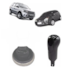 Coifa Câmbio ECOSPORT 03 a 11 Napa Cinza Aro Crom Bola Preta Coifa Câmbio ECOSPORT 03 a 11 Napa Cinza Aro Crom Bola Preta