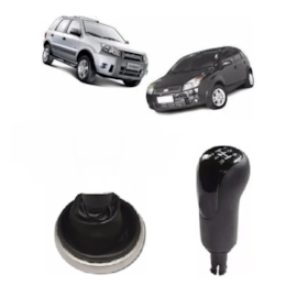 Coifa Câmbio ECOSPORT FIESTA 03 a 11 Napa Bola Pret Aro Crom Coifa Câmbio ECOSPORT FIESTA 03 a 11 Napa Bola Pret Aro Crom