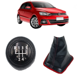 Coifa Cambio FOX 2015 a 2022 Napa Preta Bola Preta 5 Marchas