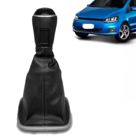 Coifa Cambio FOX 2015 a 2022 Napa Preta Bola Preta 6 Marchas Coifa Cambio FOX 2015 a 2022 Napa Preta Bola Preta 6 Marchas
