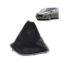 Coifa Câmbio HB20 X HATCH SEDAN 12 a 19 Napa Preta Aro Cinza Coifa Câmbio HB20 X HATCH SEDAN 12 a 19 Napa Preta Aro Cinza