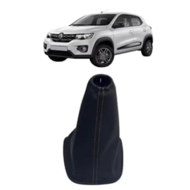 Coifa Câmbio KWID 16 a 22 Preto Linha Dourada Coifa Câmbio KWID 16 a 22 Preto Linha Dourada