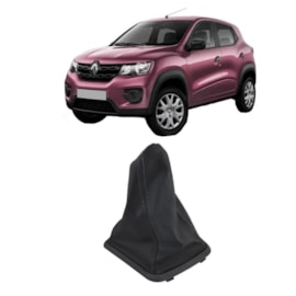 Coifa Câmbio KWID 16 a 22 Preto Linha Preto