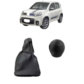 Coifa Cambio UNO 2004 a 2015 Napa Cinza Bola Cinza 5 Marchas Coifa Cambio UNO 2004 a 2015 Napa Cinza Bola Cinza 5 Marchas