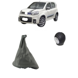 Coifa Cambio UNO 2004 a 2015 Napa Cinza Bola Cinza 5 Marchas Coifa Cambio UNO 2004 a 2015 Napa Cinza Bola Cinza 5 Marchas