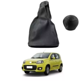 Coifa Cambio UNO 2004 a 2015 Napa Preta Bola Cinza 5 Marchas Coifa Cambio UNO 2004 a 2015 Napa Preta Bola Cinza 5 Marchas
