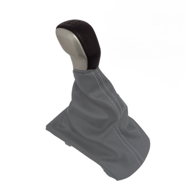 Coifa de Câmbio c Bola 208 14 a 20 Napa Cinza Bola Cromada Coifa de Câmbio c Bola 208 14 a 20 Napa Cinza Bola Cromada