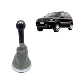 Coifa de Câmbio c Bola ECOSPORT FIESTA HATCh SEDAN 03 a 11 Napa Aro Cinza Bola Lente Preta Coifa de Câmbio c Bola ECOSPORT FIESTA HATCh SEDAN 03 a 11 Napa Aro Cinza Bola Lente Preta