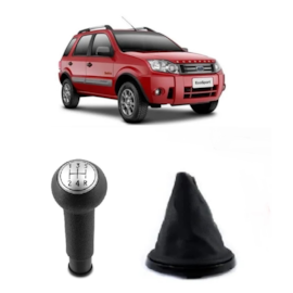 Coifa de Câmbio c Bola ECOSPORT FIESTA HATCh SEDAN 03 a 11 Napa Aro Preto Bola Lente Prata Coifa de Câmbio c Bola ECOSPORT FIESTA HATCh SEDAN 03 a 11 Napa Aro Preto Bola Lente Prata