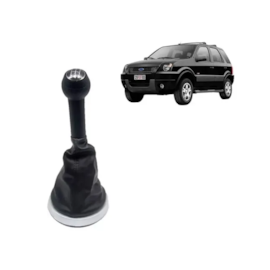 Coifa de Câmbio c Bola ECOSPORT FIESTA HATCh SEDAN 03 a 11 Napa Bola Lente Preta Aro Cinza Coifa de Câmbio c Bola ECOSPORT FIESTA HATCh SEDAN 03 a 11 Napa Bola Lente Preta Aro Cinza
