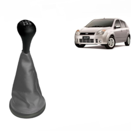 Coifa de Câmbio c Bola ECOSPORT FIESTA HATCh SEDAN 03 a 11 Napa Cinza Aro Bola Lente Preta Coifa de Câmbio c Bola ECOSPORT FIESTA HATCh SEDAN 03 a 11 Napa Cinza Aro Bola Lente Preta