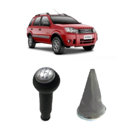 Coifa de Câmbio c Bola ECOSPORT FIESTA HATCh SEDAN 03 a 11 Napa Cinza Aro Cromado Bola Lente Prata Coifa de Câmbio c Bola ECOSPORT FIESTA HATCh SEDAN 03 a 11 Napa Cinza Aro Cromado Bola Lente Prata