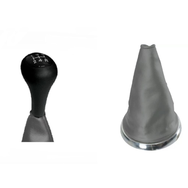 Coifa de Câmbio c Bola ECOSPORT FIESTA HATCh SEDAN 03 a 11 Napa Cinza Aro Cromado Bola Lente Preta Coifa de Câmbio c Bola ECOSPORT FIESTA HATCh SEDAN 03 a 11 Napa Cinza Aro Cromado Bola Lente Preta