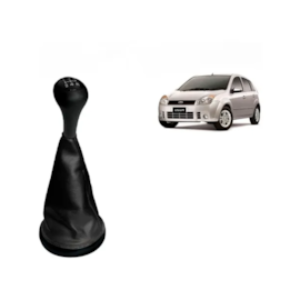 Coifa de Câmbio c Bola ECOSPORT FIESTA HATCh SEDAN 03 a 11 Napa Lente Preta Aro Cinza Coifa de Câmbio c Bola ECOSPORT FIESTA HATCh SEDAN 03 a 11 Napa Lente Preta Aro Cinza