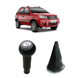Coifa de Câmbio c Bola ECOSPORT FIESTA HATCh SEDAN 03 a 11 Napa Preta Aro Cromado Bola Lente Prata Coifa de Câmbio c Bola ECOSPORT FIESTA HATCh SEDAN 03 a 11 Napa Preta Aro Cromado Bola Lente Prata