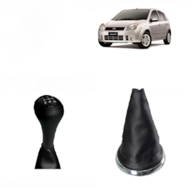 Coifa de Câmbio c Bola ECOSPORT FIESTA HATCh SEDAN 03 a 11 Napa Preta Aro Cromado Bola Lente Preta Coifa de Câmbio c Bola ECOSPORT FIESTA HATCh SEDAN 03 a 11 Napa Preta Aro Cromado Bola Lente Preta