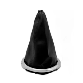 Coifa de Câmbio C3 03 a 12 Napa Preta com Base Aro Cromado Coifa de Câmbio C3 03 a 12 Napa Preta com Base Aro Cromado