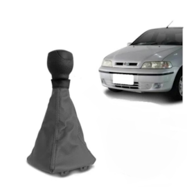 Coifa de Câmbio com Bola PALIO STRADA G1 G2 G3 PALIO WEEKEND Napa Cinza Bola Preta Coifa de Câmbio com Bola PALIO STRADA G1 G2 G3 PALIO WEEKEND Napa Cinza Bola Preta