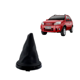 Coifa de Câmbio ECOSPORT FIESTA HATCH SEDAN 03 a 11 Napa Preta Aro Preto Coifa de Câmbio ECOSPORT FIESTA HATCH SEDAN 03 a 11 Napa Preta Aro Preto