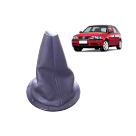 Coifa de Câmbio GOL PARATI SAVEIRO G3 Napa Cinza Aro Preto Coifa de Câmbio GOL PARATI SAVEIRO G3 Napa Cinza Aro Preto