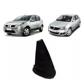 Coifa de Câmbio LOGAN SANDERO 2015 a 2022 Napa Preta Coifa de Câmbio LOGAN SANDERO 2015 a 2022 Napa Preta