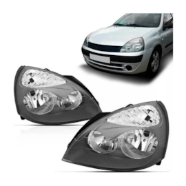 Farol CLIO 2003 a 2012 Esquerdo Cinza Tyc Farol CLIO 2003 a 2012 Esquerdo Cinza Tyc