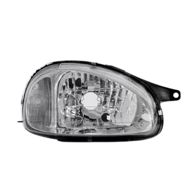 Farol CORSA 2000 a 2002 Carcaça Preta Direito