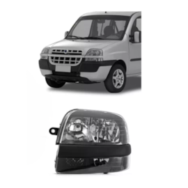 Farol DOBLO 2001 a 2008 Esquerdo Fumê Farol DOBLO 2001 a 2008 Esquerdo Fumê