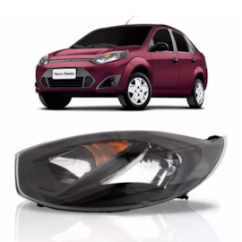 Farol FIESTA 2011 a 2016 Esquerdo Fume Farol FIESTA 2011 a 2016 Esquerdo Fume