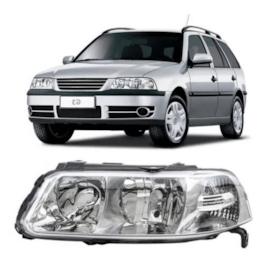 Farol GOL G3 2000 a 2005 Duplo Esquerdo Cromado Farol GOL G3 2000 a 2005 Duplo Esquerdo Cromado