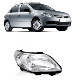 Farol GOL G5 2009 a 2012 Foco Simples Esquerdo Arteb Farol GOL G5 2009 a 2012 Foco Simples Esquerdo Arteb