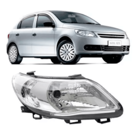 Farol GOL G5 2009 a 2012 Simples Direito Farol GOL G5 2009 a 2012 Simples Direito